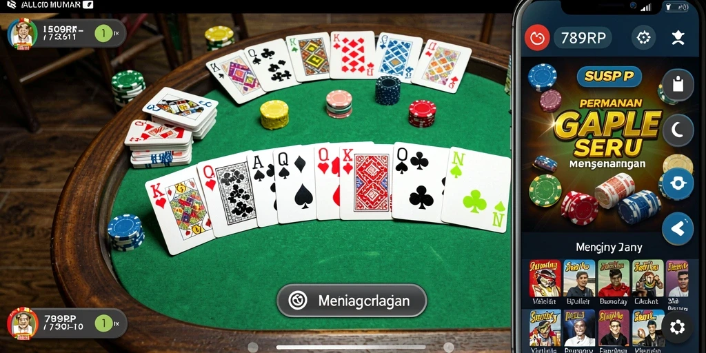 Gameplay Gaple yang seru dan interaktif pada 789RP.