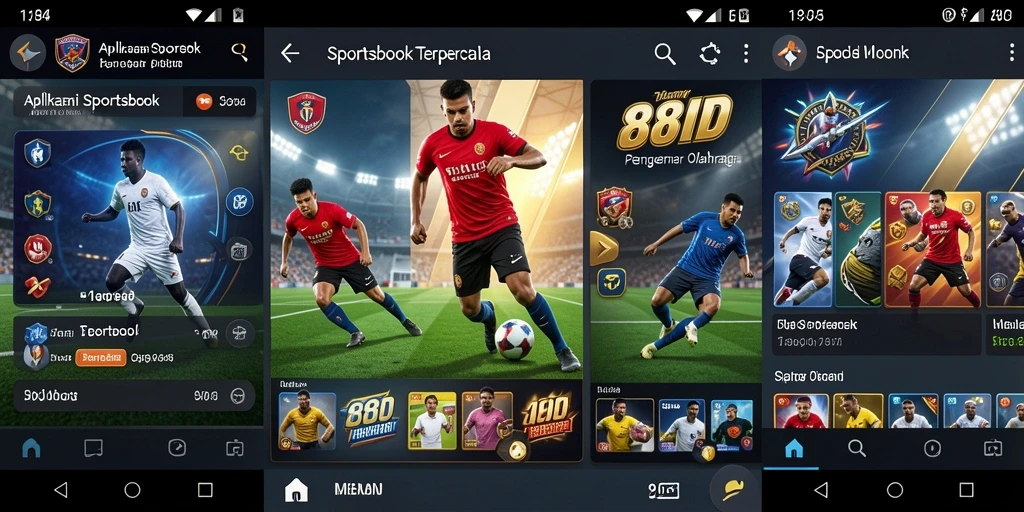 Tampilan utama 88ID saat pengguna melakukan taruhan olahraga.