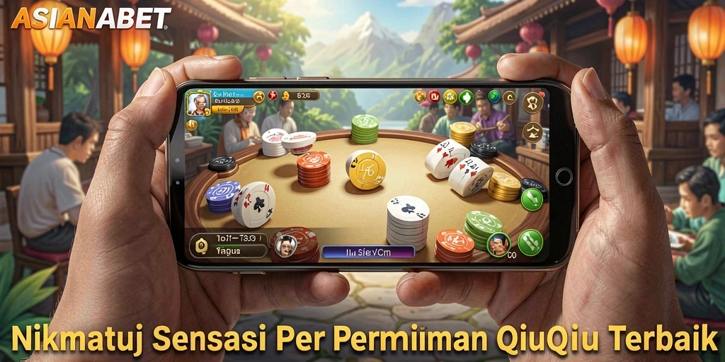 Tampilan seru dari gameplay QiuQiu ASIANABET.