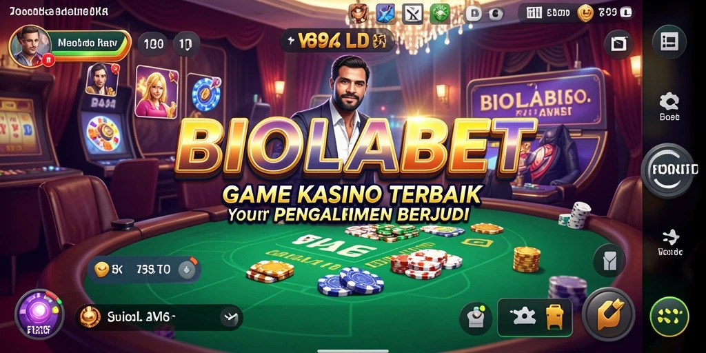 Tampilan menarik dari gameplay Kasino BIOLABET yang seru dan mendebarkan.