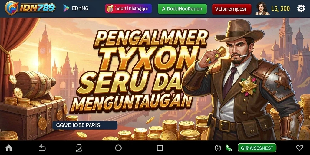 Tampilan gameplay seru dengan elemen manajemen bisnis yang menarik.
