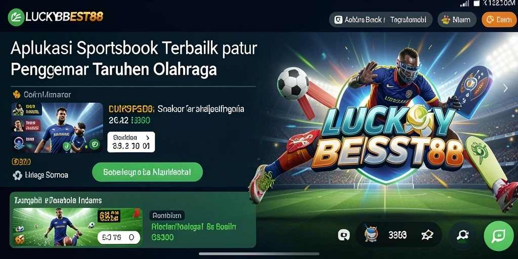 Tampilan gameplay Sportsbook yang menarik dan interaktif di LUCKYBEST88.