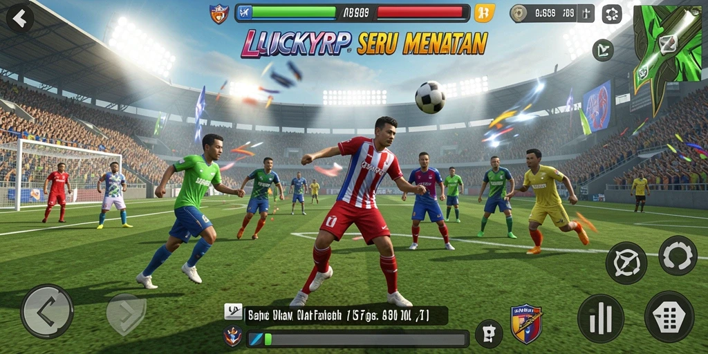 Tampilan gameplay <strong>LUCKYRP</strong> yang menegangkan saat pertandingan berlangsung.