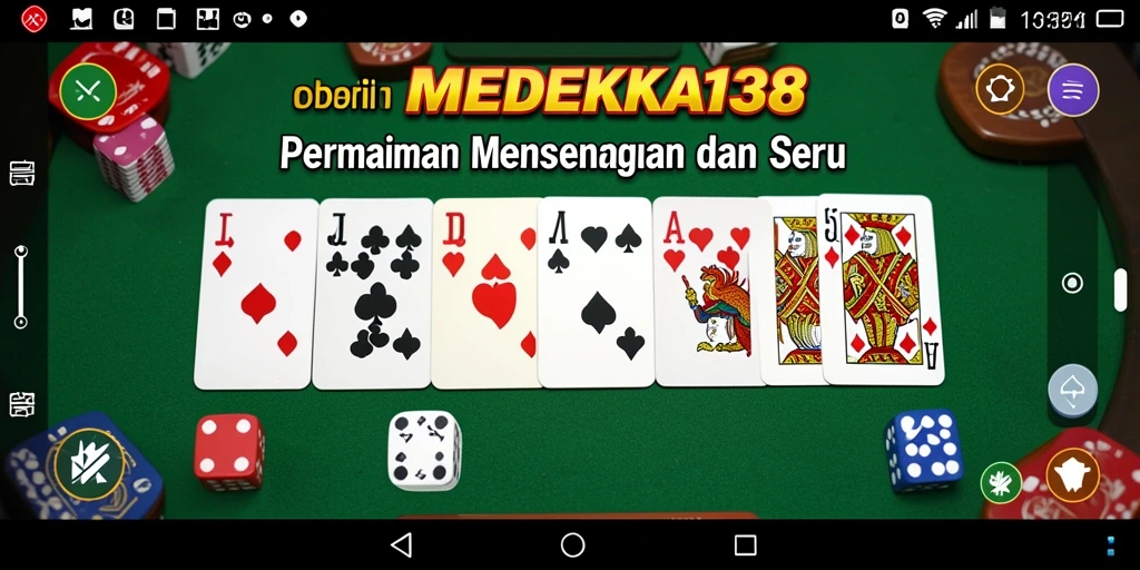Tampilan gameplay seru di MERDEKA138 dengan pemain domino yang aktif.