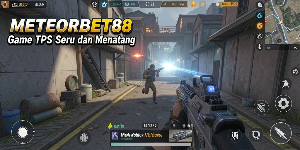 Tampilan gameplay seru dari METEORBET88 saat pertempuran berlangsung.