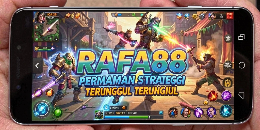 Tangkapan layar menampilkan aksi strategis yang intens di RAFA88.