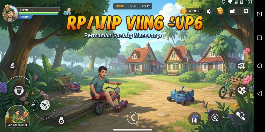 Screenshot RPVIP6 menampilkan gameplay santai yang menyenangkan.
