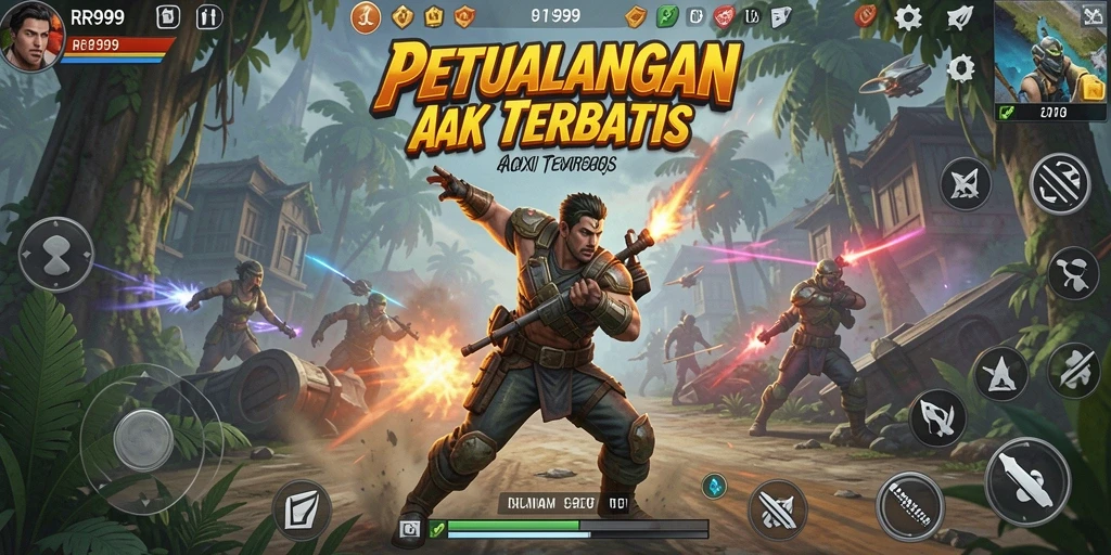 Tampilan gameplay dinamis RR999 dengan aksi seru dan grafis memukau.