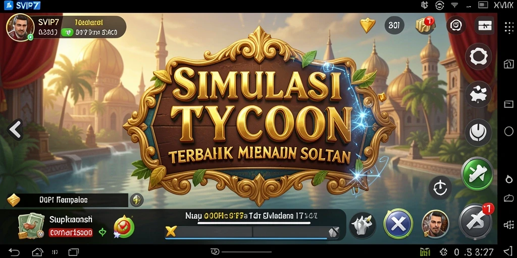 Tangkapan layar gameplay SVIP7 yang menampilkan aktivitas manajemen bisnis.